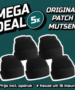 MEGADEAL 5x Original Patch Mutsen Textieldrukshop